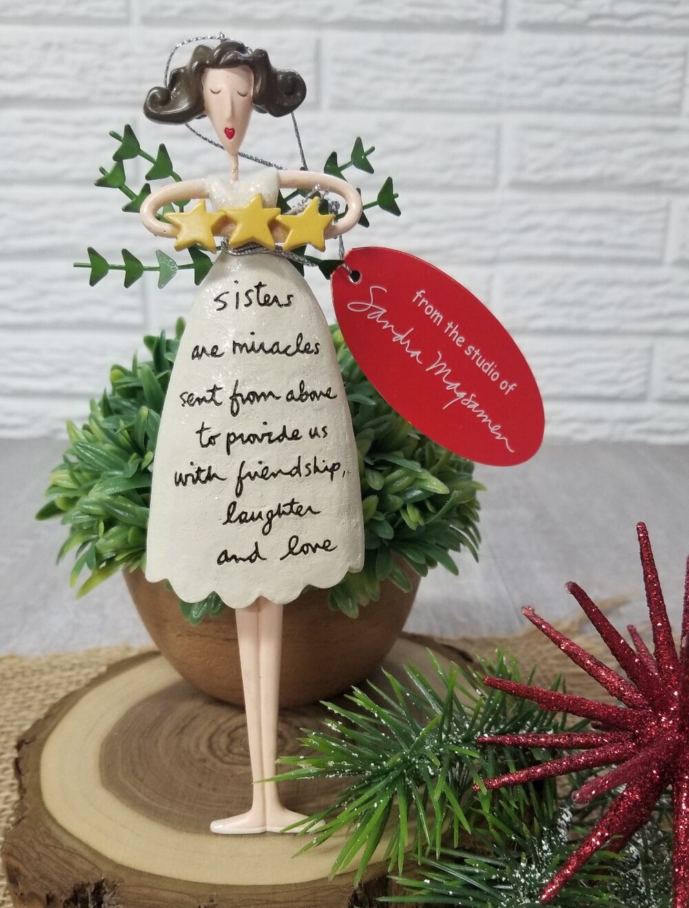 Sisters Angel Ornament